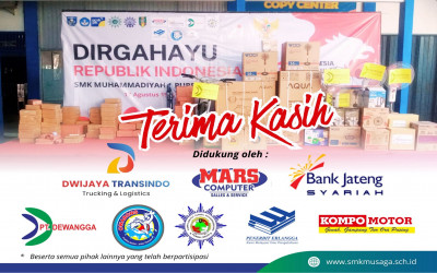 Semangat Kemerdekaan Menggema, Jalan Sehat SMK Muhammadiyah 1 Purbalingga Hadirkan Kebersamaan dan Doorprize Meriah