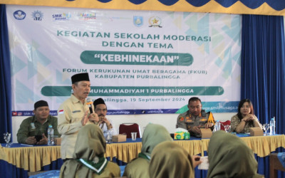 Forum Kerukunan Umat Beragama (FKUB) Purbalingga Gelar Kegiatan Sekolah Moderasi Beragama di SMK Muhammadiyah 1 Purbalingga