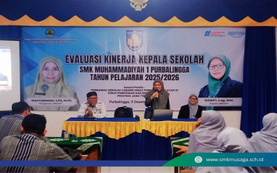 Evaluasi Kinerja Kepala Sekolah Tahun 2025, SMK Muhammadiyah 1 Purbalingga Tunjukkan Peningkatan Mutu