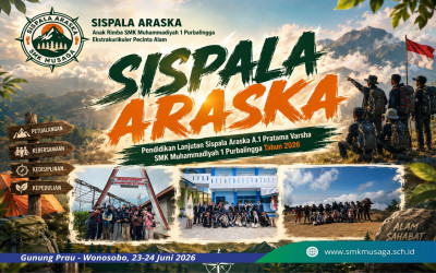 DIKJUT SISPALA Araska SMK Muhammadiyah 1 Purbalingga Tahun 2026, Cetak Pemimpin Muda Berkarakter di Gunung Prau