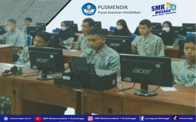 Dukung Kebijakan Merdeka Belajar, SMK Muhammadiyah 1 Purbalingga Laksanakan Asesmen Nasional 2022