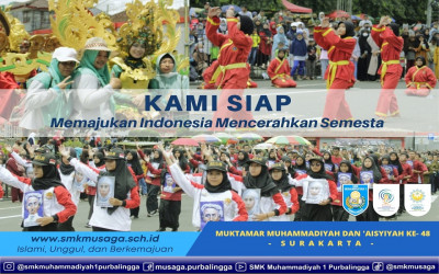 Tampil Memukau, SMK Musaga Meriahkan Karnaval Gebyar Muktamar Muhammadiyah dan ‘Aisyiyah Ke- 48