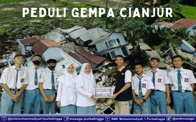 Galang Donasi Peduli Gempa Cianjur, SMK Muhammadiyah 1 Purbalingga Berhasil Kumpulkan 11 Juta