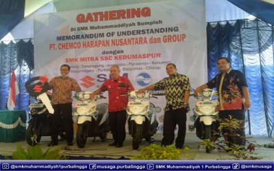 SMK Muhammadiyah 1 Purbalingga Terima Bantuan 1 Unit Sepeda Motor dari SSC PT Chemco Harapan Nusantara