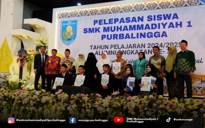 SMK Muhammadiyah 1 Purbalingga Lepas 355 Siswa Alumni Angkatan Ke- 36 Tahun 2025